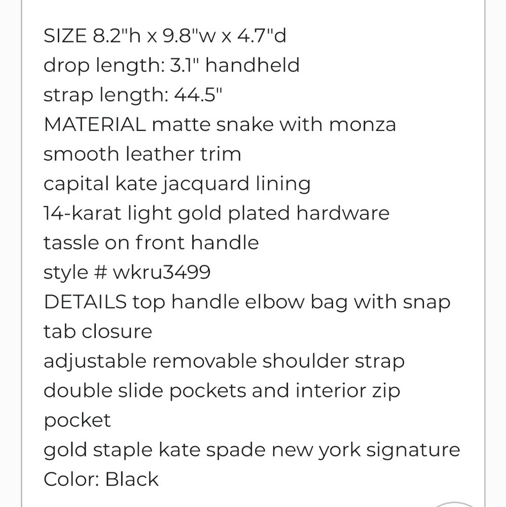 Kate Spade small meriwether bag - Picture 7 of 7